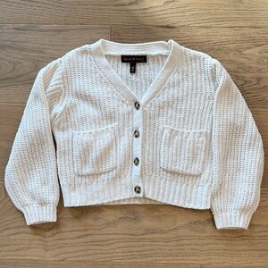 Girls Cropped Cardigan Sweater